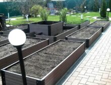 Грядки из ДПК